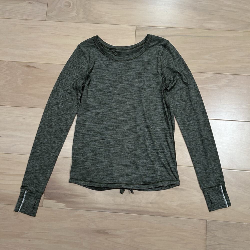 Lululemon Beat The Heat Open Back Shirt Long Sleeve Women’s 6